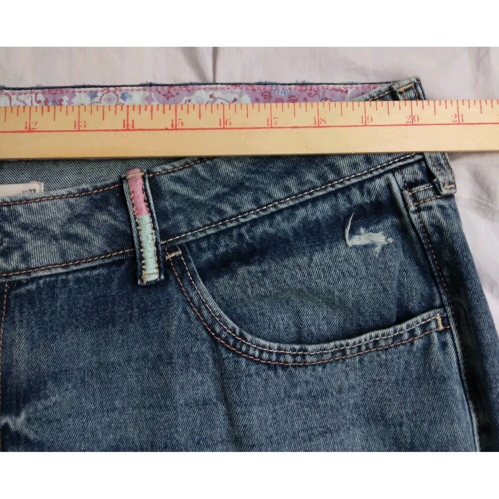 Hollister Low-Rise Baggy Jeans Blue Med Wash Wide Leg Boho Preppy Women's 16 33 - Picture 9 of 16